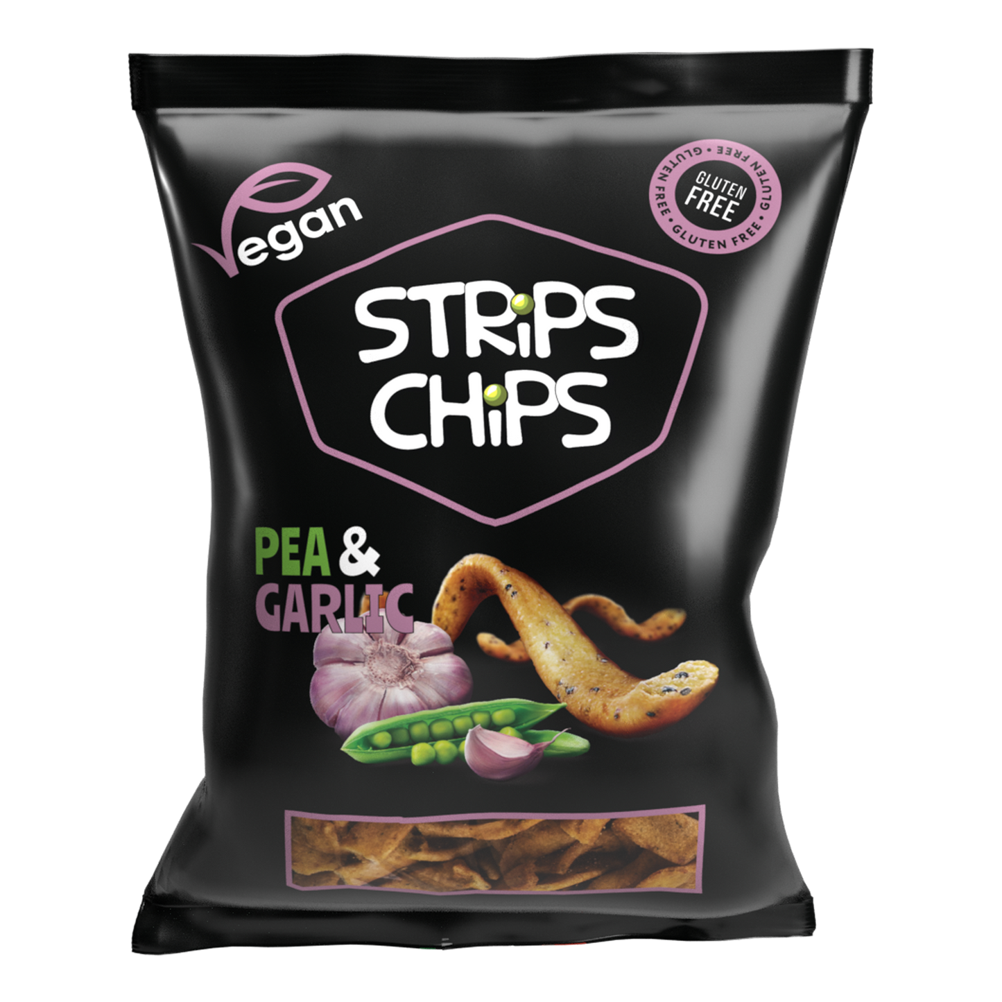 Strips Chips Pea & Garlic