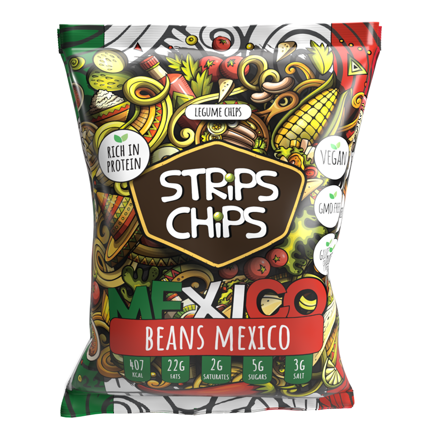 Strips Chips Beans Mexico